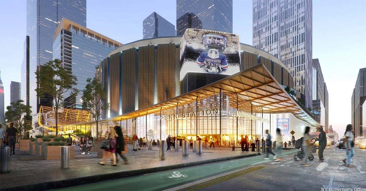 Rendering of the reimagined Penn Station